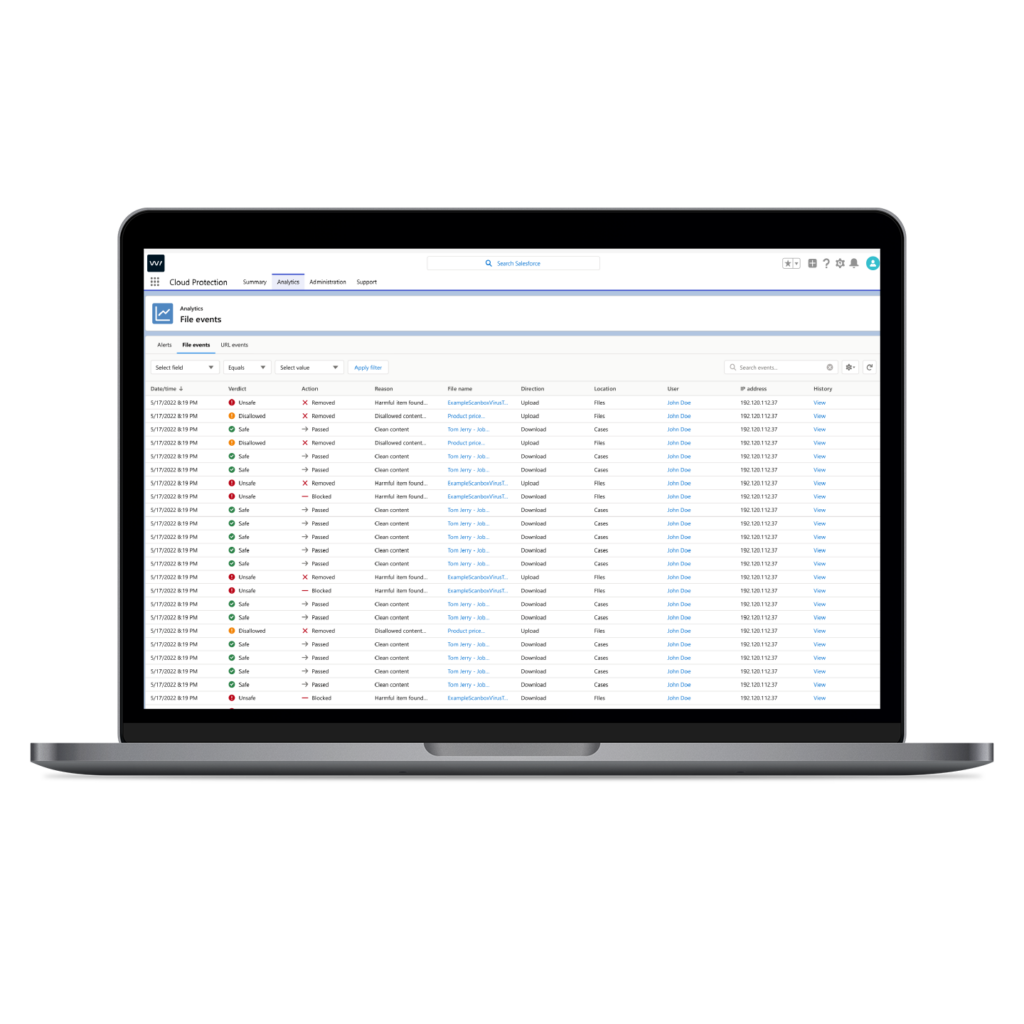 DORA reporting compliance for Salesforce